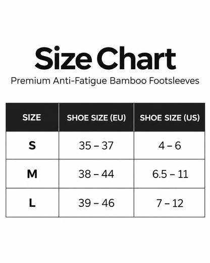 Premium Anti-Fatigue Bamboo Footsleeves (Pair)